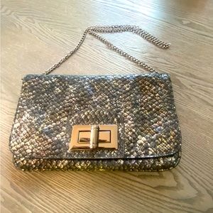 Pietro Faux Snake Purse